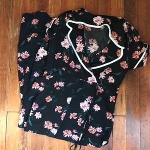 Floral T-shirt jumpsuit